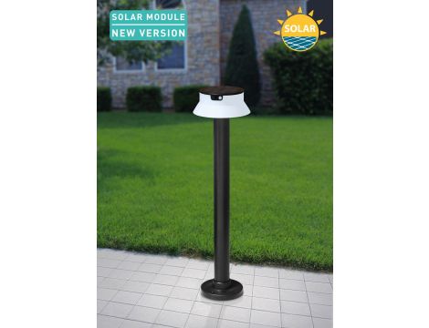 SANTINA 800 SPIKE BLACK SOLAR LED O150 PIR 4K OPAL REFL.