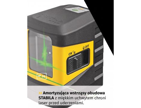 Laser krzyżowy STABILA  LAX 60G, zestaw 3-częściowy - 3