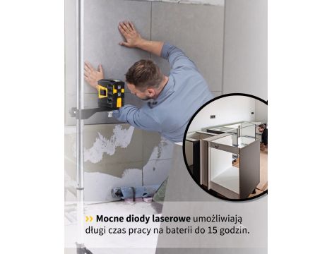Laser krzyżowy STABILA  LAX 60G, zestaw 3-częściowy - 4