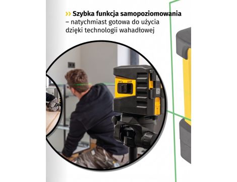 Laser krzyżowy STABILA  LAX 60G, zestaw 3-częściowy - 5