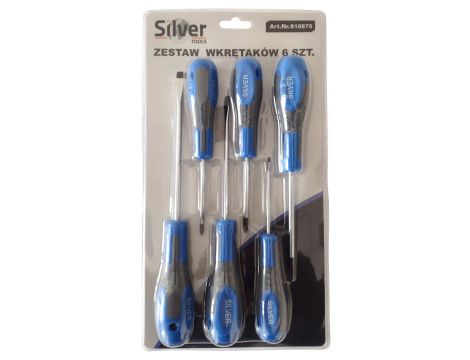 SILVER WKRĘTAKI   6szt