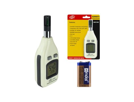 Higrometr miernik wilgotności i temperatury powietrza GM 1362 20 - 80 RH -30C do 70C BENETECH