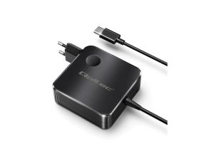 Qoltec Ładowarka sieciowa GaN Super Fast 65W USB-C PD PPS 5-21V 3-3.25A Laptop MacBook Smartfon kabel 1.8m