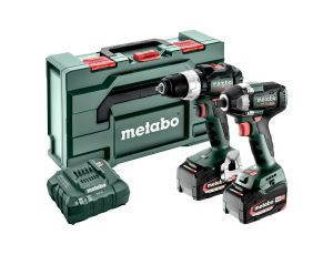 METABO ZESTAW COMBO 18V 2.9.3 (BS 18 LT BL + SSW 18 LT 300 BL) 2x5,2Ah METABOX