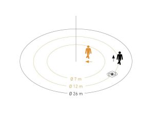 Czujnik ruchu i zmierzchu MD IR N360 COM1 Z łapkami antracyt - image 2