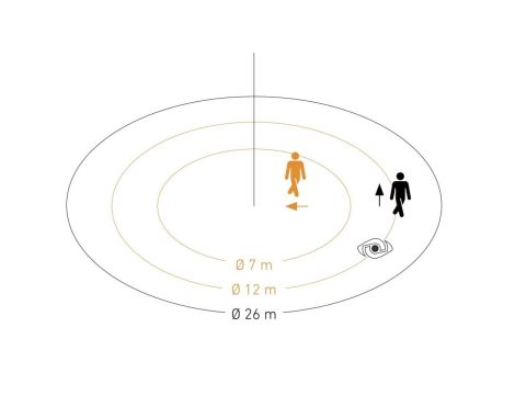 Czujnik ruchu i zmierzchu MD IR N360 UDIM Z łapkami biały - 2