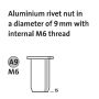Nitonakrętki aluminiowe AM6/15 NOVUS [20 szt.] - 3
