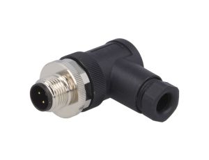 Złącze okrągłe M12 męskie kątowe nieekranowane 3-PIN 250V PG7 T4113001031-000
