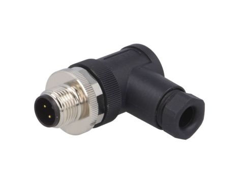 Złącze okrągłe M12 męskie kątowe nieekranowane 3-PIN 250V PG7 T4113001031-000