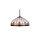 Lampa wisząca SARGAN witrażowa , gwint E27, klosz połączenie metalu i szkła K-P161551 Kaja Lighting
