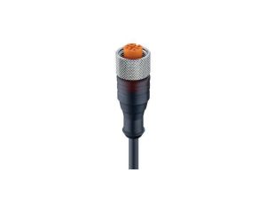 Kabel połączeniowy M12 żeńskie proste 4-PINowe z gwintem samoblokującym RKT 4-225/20 M