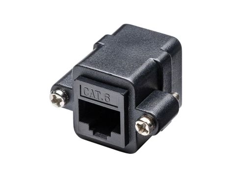 RJ45 adapter montażowy z kołnierzem montażowym, CAT 6