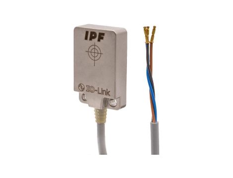 Czujnik indukcyjny całkowicie stalowy 8x32x20mm podtynkowy Sn: 7 10-30V DC -25-85C PNP NO IO-Link kabel PVC 2m IC210106