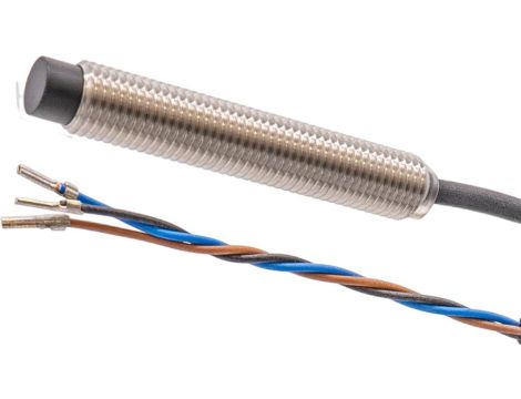 Czujnik pojemnościowy M8x1 49mm nieprzelotowy Sn: 0,1-4 10-30 V DC PNP NO kabel 2 m TPU IP67 V2A LED KN080500