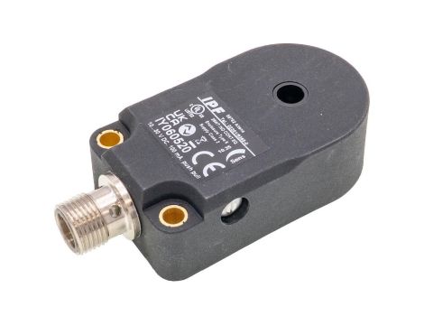 Czujnik indukcyjny 20x74x35mm pierścień 6,1 10-30V DC push-pull NC/NO złącze wtykowe M12 4-stykowe IP67 poliamid IY060520