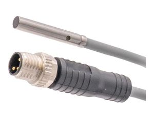 Czujnik indukcyjny Ø4mm 25mm podtynkowy Sn: 1,5 10-30V DC PNP NO IO-Link złącze kablowe M8 0,3m PUR IP67 V2A IBR49176