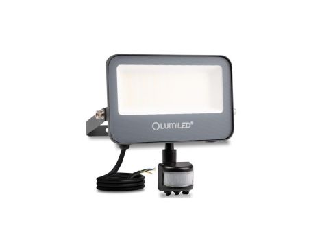 Naświetlacz LED LUMILED TRINOX 30W 3300lm CCT IP65 Szary Czujnik Ruchu i Zmierzchu Klasa E 3 Lata Gwarancji