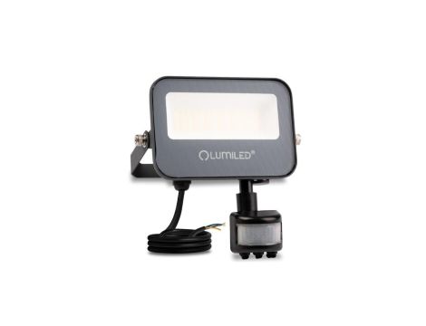 Naświetlacz LED LUMILED TRINOX 20W 2000lm CCT IP65 Szary Czujnik Ruchu i Zmierzchu Klasa F 3 Lata Gwarancji