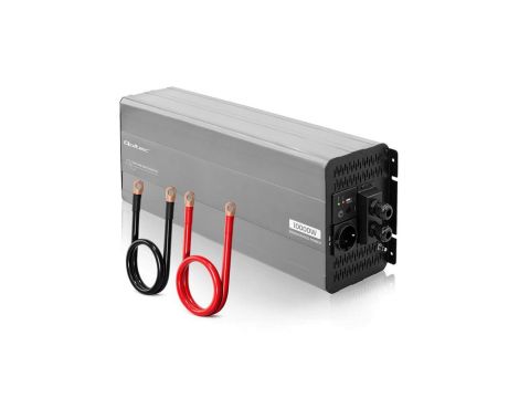 Qoltec Przetwornica napięcia Pure Sine Wave 24V na 230V 5000/10000W USB Kompatybilna z LiFePO4 GEL AGM