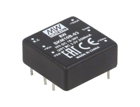 Przetwornica DC/DC, 10W, 18...36V DC, 3,3V DC SKM10B-03