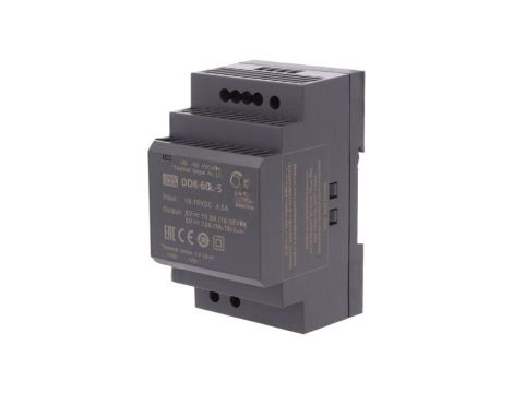 Przetwornica DC/DC, 60W, 18...75V DC, 5V DC DDR-60L-5