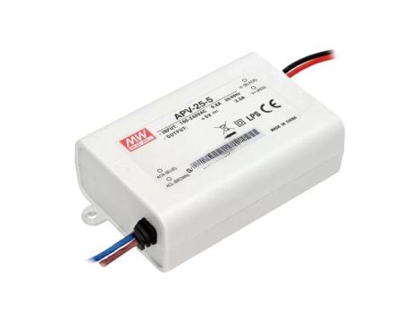 Zasilacz impulsowy LED, 18 W, napięcie wejściowe: 5 VDC, prąd wyjściowy: 3,5 A APV-25-5