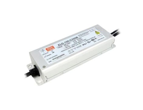 Zasilacz impulsowy LED, 100 W, napięcie wejściowe: 143...286 VDC, prąd wyjściowy: 0,35 A, IP67 ELG-100-C350B