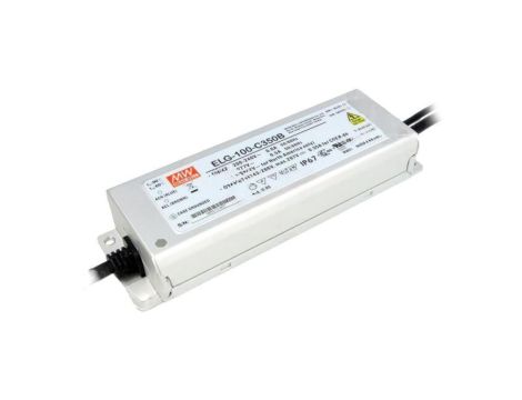 Zasilacz impulsowy LED, 100 W, napięcie wejściowe: 71...143 VDC, prąd wyjściowy: 0,7 A, IP67 ELG-100-C700B