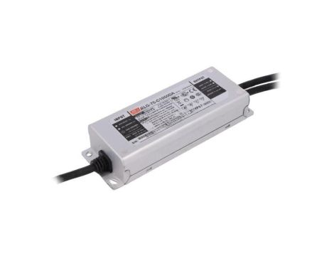 Zasilacz impulsowy LED, 75 W, napięcie wejściowe: 35...71 VDC, prąd wyjściowy: 1,05 A ELG-75-C1050DA