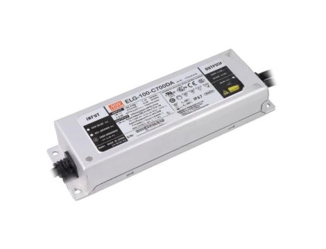 Zasilacz impulsowy LED, 100 W, napięcie wejściowe: 71...143 VDC, prąd wyjściowy: 0,7 A ELG-100-C700DA