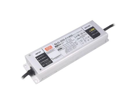 Zasilacz impulsowy LED, 198,8 W, napięcie wejściowe: 71...142 VDC, prąd wyjściowy: 1,4 A ELG-200-C1400