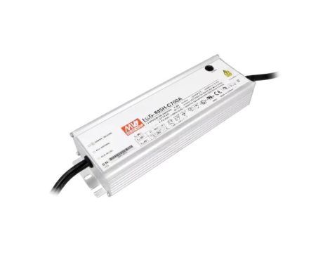 Zasilacz impulsowy LED, 200 W, napięcie wejściowe: 143...286 VDC, prąd wyjściowy: 0,35...0,7 A HLG-185H-C700A