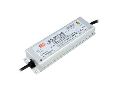Zasilacz impulsowy LED, 150 W, napięcie wejściowe: 150...300 VDC, prąd wyjściowy: 0,5 A, IP67 ELG-150-C500
