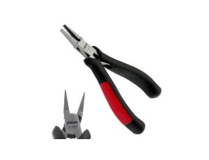 Szczypce płaskie elektroniczne 130mm gładkie szerokie szczęki Cimco