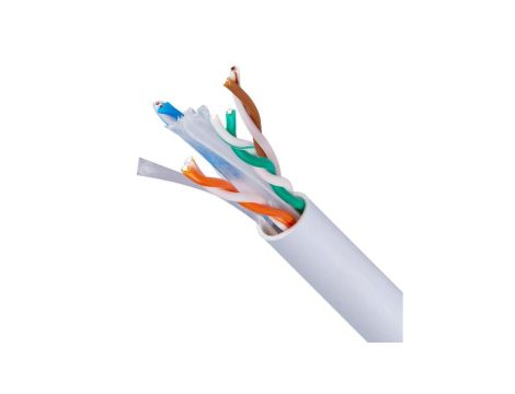 Kabel sieciowy U/UTP kat.6 skrętka 4x2x0,5mm wewnętrzny Eca PVC szary Q-LANTEC /100m/