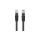 Patchcord UTP kat.5e kabel sieciowy LAN 2x RJ45 linka czarny 0,25m LANBERG 10szt.