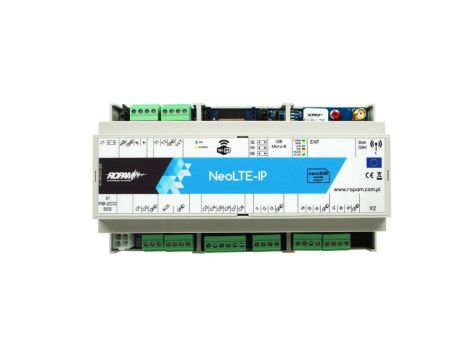Centrala alarmowa NeoLTE-IP-D9M, LTE + WiFi, 2 strefy, 8-32 wejść, 8-24 wyjść, 12VDC