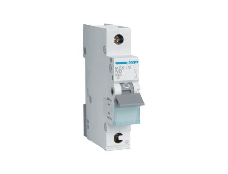 Wyłącznik nadprądowy S bezpiecznik 1-fazowy B32 (B 32A) 1-biegunowy 1P (230/400V AC) 1-modułowy Hager Quick Connect