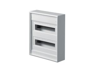 Rozdzielnica natynkowa VOLTA 2x12 modułów QuickConnect IP30 370x305x96,5mm bez drzwi HAGER