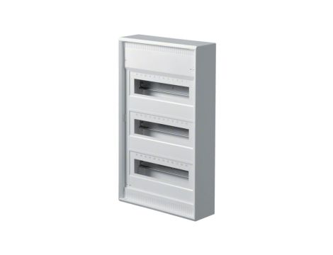 Rozdzielnica natynkowa VOLTA 3x12 modułów QuickConnect IP30 515x305x96,5mm bez drzwi HAGER