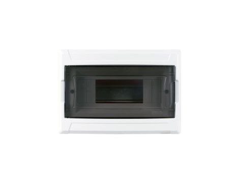Rozdzielnica podtynkowa S-9 (N+PE) 1x9 modułów IP40 240x165x100mm drzwi transparentne dymne NEKU