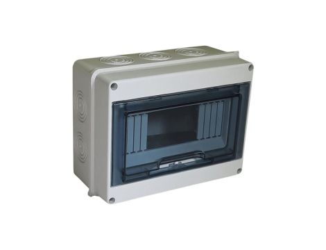 Rozdzielnica natynkowa hermetyczna TH-05 1x5 moduły (690V AC / 1000V DC) IP65 115x150x90mm drzwi transparentne Elpromet