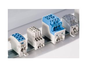 Blok rozdzielczy dystrybucyjny Al/Cu (max. 25mm2) na szynę TH35 szary SDB100 25 SIMBLOCK SIMET