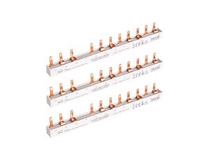 Szyna łączeniowa trzpieniowa 3-fazowa + N 10mm2 63A na 12 modułów SIMET