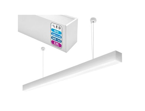 Lampa wisząca Schedar HL 40W 150cm 4000K Biała