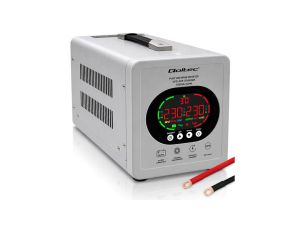 Qoltec Zasilacz awaryjny UPS Pure Sine Wave 1000VA/720W Przetwornica 12/230V z AVR LCD LiFePO4 AGM GEL
