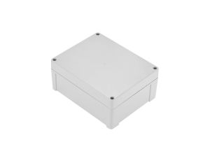 Obudowa hermetyczna ZP240.190.105 jasna z uszczelką zalewaną i tulejkami mosiężnymi PC - ZP240.190.105SJ-IP67 TM PC