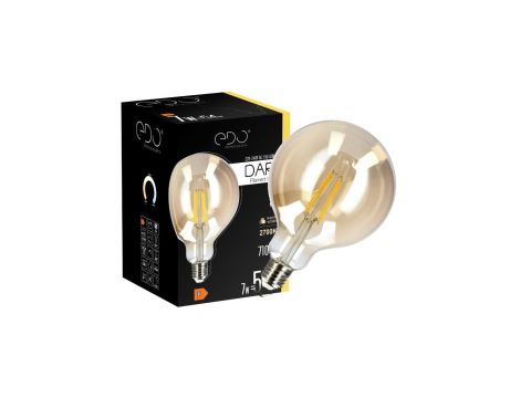 Żarówka dekoracyjna DARI LED E27 G125 7W710lm 2700K GOLD Filament
