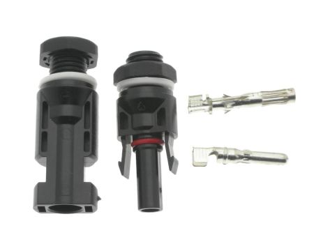 Złącze fotowoltaiczne do obudowy rozdzielni rozdzielnicy MC4 męskie żeńskie 4mm2 IP67 1000V DC