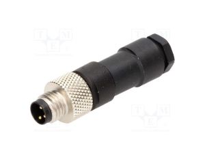 Złącze M8 męskie PIN 3 4A 60V IP67 Nano-Change proste wtyk 1200910004
